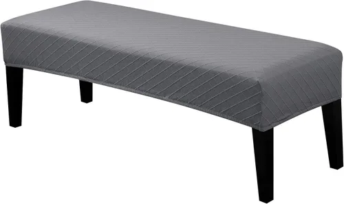 Vista 18 de SearchI Funda para banco de comedor, fundas largas elásticas y lavables para asiento de banco de banco rectangular, para comedor, sala de estar Flor