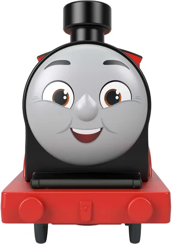 Vista 4 de Thomas & Friends Tren de juguete motorizado James Motor alimentado por batería con tierno para juegos de simulación preescolar niños a partir de 3