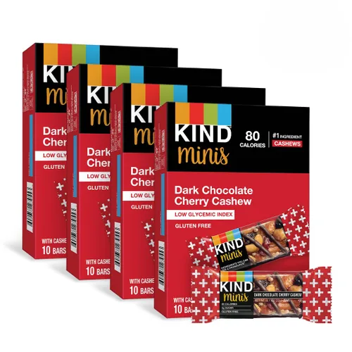 Vista 4 de KIND Bar Minis - Barritas de almendras con caramelo, tamaño mini