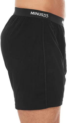 Vista 4 de Bóxer de lana de micropeso para hombre 84% lana merina, 12% nailon, 4% elastano Negro