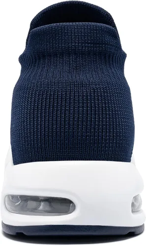 Vista 4 de LARNMERN Zapatos deportivos de punta de acero para mujer, zapatos de trabajo con puntera de seguridad, con amortiguación de aire, zapatos casuales
