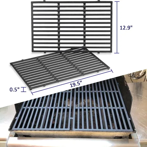 Vista 2 de Genesis - Rejillas de parrilla para Weber serie 300 (E310 E320 E330 S310 S320 S330) – Piezas de repuesto de rejillas de cocción resistentes