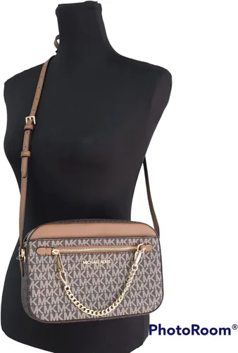 Vista 2 de Michael Kors Jet Set - Bolso bandolera grande de cuero