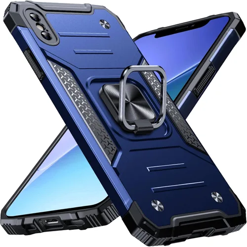 Vista 127 de Anqrp Funda resistente para iPhone 6/7/8/SE/SE2 con soporte de anillo mejorado y agarre, grado militar, a prueba de golpes, resistente y robusta