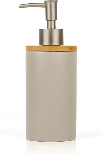 Vista 7 de Dispensador de jabón de cerámica, dispensador de jabón de manos, líquido recargable, ideal para cocina y baño, decorativo, paquete de 2