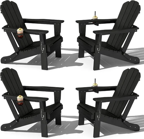 Vista 18 de Domi Folding Adirondack Chair with Cup Holder, Aruba