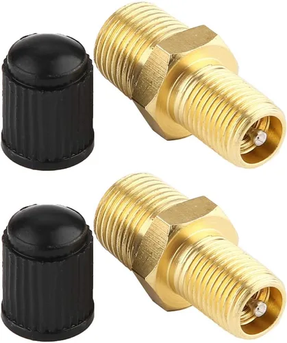 Vista 7 de Válvula de llenado del compresor de aire, oro plateado doble del oro y negro de las válvulas de relleno del compresor de aire del NPT MPT