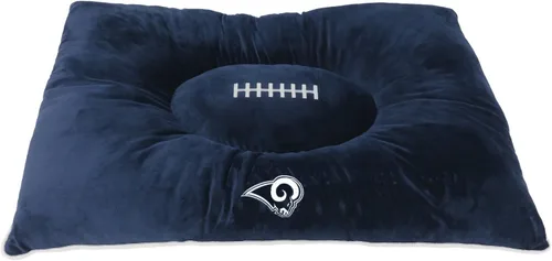 Vista 22 de NFL PET Bed - Cama de almohada de felpa suave y acogedora de Arizona Cardinals. Cama de fútbol para perros. Cama de colchón deportivo cálido