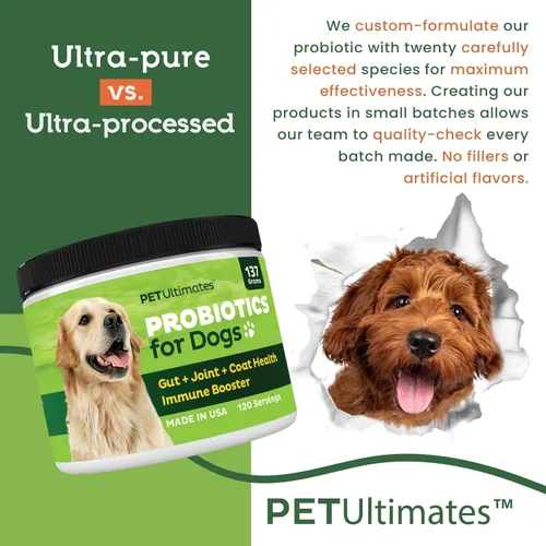 Vista 3 de Probióticos para perros Pet Ultimates, 4.8 onzas