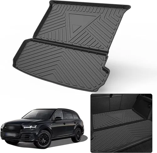 Vista 15 de Elsetyler Revestimiento de carga para viaje 2021 – TPO negro para todo tipo de clima, resistente al agua, bandeja de carga trasera, protector