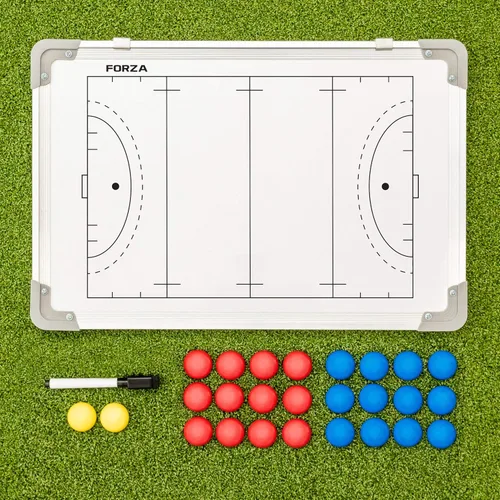 Vista 8 de FORZA Pizarra blanca de entrenamiento deportivo de doble cara de 18 x 12 pulgadas 13 opciones deportivas – Marcadores magnéticos, bolígrafo