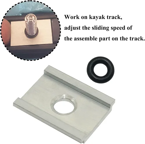 Vista 5 de 12pcs AAP-1012 Placas adaptadoras de kayak y juntas tóricas, accesorios de kayak, aluminio Aluminum