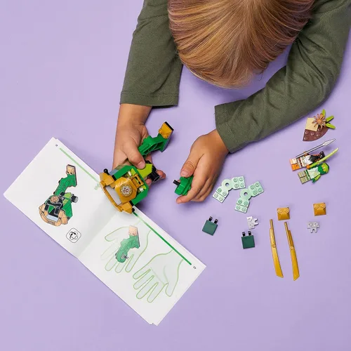 Vista 3 de LEGO NINJAGO Lloyd's Ninja Mech Battle Figura de acción 71757 para niños, niños y niñas a partir de 4 años con figura de serpiente y minifigura