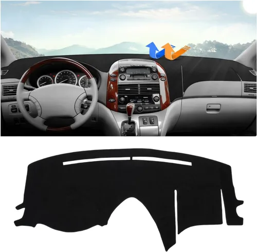 Vista 21 de Autorder Alfombrilla de cubierta de tablero para Toyota 4Runner 2003 2004 2005 2006 2007 2008 2009 Accesorios Cubierta de tablero de terciopelo