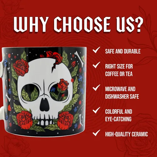 Vista 5 de Ginger Fox - Taza de café True Crime Addict, taza de café espeluznante, taza de café de cerámica, mercancía de adicto al crimen, regalos de crimen