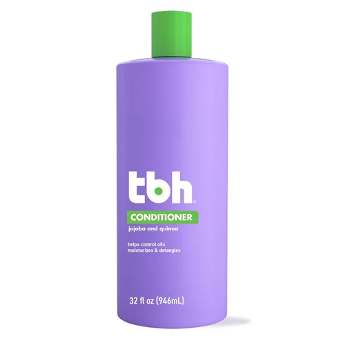 Vista 8 de TBH Acondicionador para adolescentes y niños, acondicionador hidratante ligero y desenredante para cabello seco, graso, fino, rizado y todo