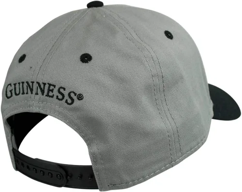 Vista 2 de Guinness 59 Gorra de béisbol ajustable gris y negro