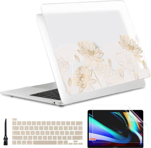 Vista 15 de Batianda Funda diseñada para el nuevo MacBook Pro M2 de 13 pulgadas, modelo A2338, versión 2022, carcasa protectora rígida ultrafina, antisucia