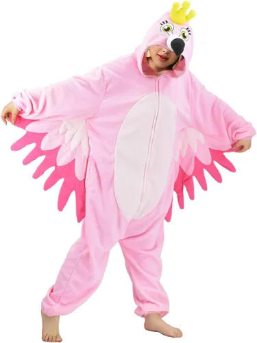 Vista 2 de Adult Bird Onesie Pajamas Animal Cosplay Costume Sleepwear Homewear Halloween Christmas Loungewear for Women Men