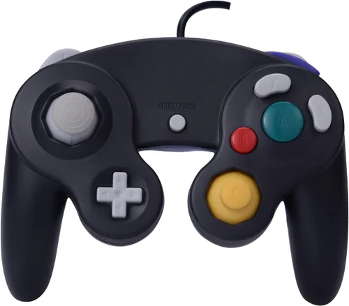 Vista 7 de 2 paquetes de control clásico Gamecube Shock Joypad con cable para Wii NGC Game Cube compatible