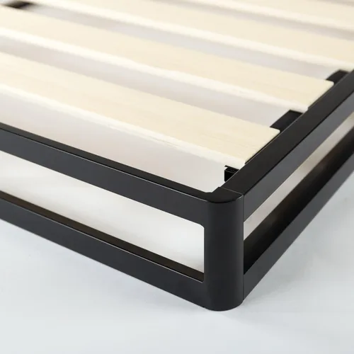 Vista 6 de Zinus Walter - Base de colchón inteligente de metal de perfil estándar / Base para colchón / Soporte de listones de madera / Montaje fácil 2-Blanco