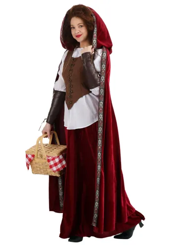 Vista 7 de Disfraz de Caperucita Roja deluxe Multicolor