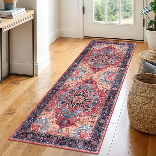 Vista 57 de SIILOOM Alfombra lavable de 2 x 3 pies, alfombra suave color taupe ceniza para entrada, tapete antideslizante para puerta de interior, tapete