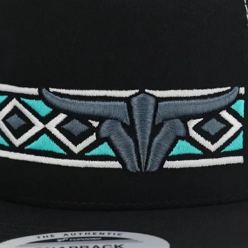 Vista 3 de TORO BULL Negro Blanco Azul Trucker - Sombreros Gorra, Azul