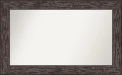 Vista 638 de Amanti Art Espejo personalizado, espejo de baño negro puente, espejo de pared o espejo de tocador de baño sobre el fregadero (26 x 26 pulgadas)