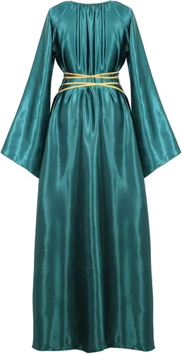 Vista 3 de Disfraz de victoriana medieval de lujo para mujer vestido largo de estilo renacentista irlandés