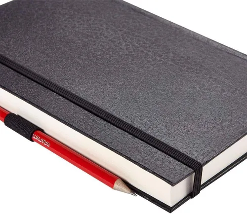 Vista 3 de KINGART Hardcover Sketchbook Journal – 5.5 x 8.5 Inch, 1-Pack – 80 Sheets (70 lb / 110 GSM), Heavyweight Acid-Free Blank Notebook with Elastic Band