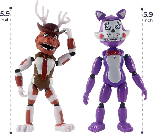 Vista 7 de 8 piezas inspiradas en los juguetes de Game Five Night at Freddys Figura de acción FNAF de Set Candy