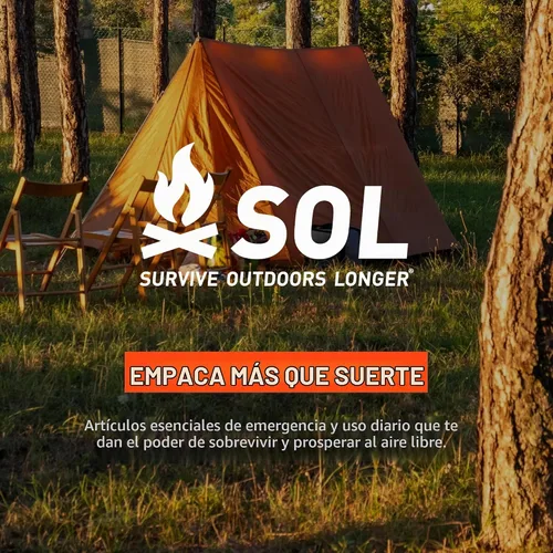 Vista 7 de SOL - Manta de emergencia reflectante al 90 % del calor, naranja, 56 x 84