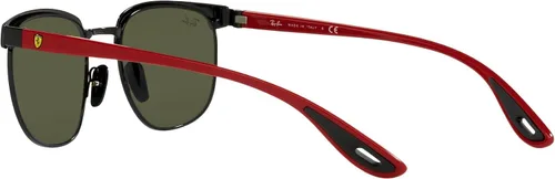 Vista 5 de Ray-Ban Unisex Sunglasses Black Frame, Light GreenSilver Lenses, 53MM
