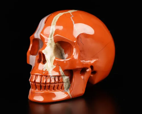 Vista 10 de Skullis Cabeza de calavera de cristal de obsidiana negra de 2.0 pulgadas, escultura de arte fino de piedras preciosas talladas a mano, estatua