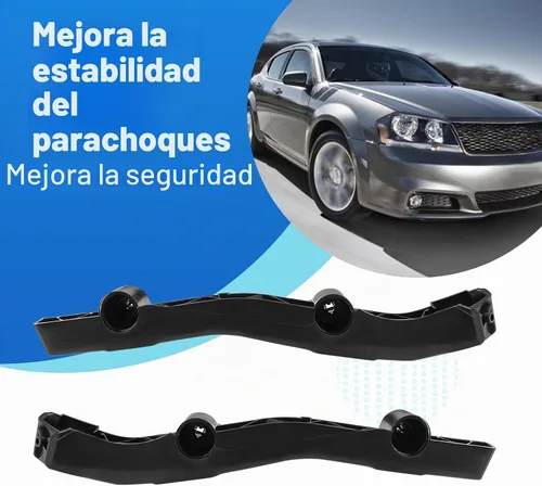 Vista 4 de Soporte de retención para parachoques delantero Compatible con Dodge Avenger 2011-2014 Reemplaza 68081559AA