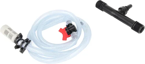Vista 7 de Inyector de fertilizante para riego por goteo, dispositivo de inyectores de mezclador de fertilizante Venturi con filtro de tubo (1 pulgada)