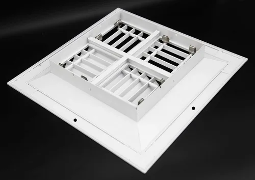 Vista 9 de HVAC Premium Rejilla de aire HVAC de techo ajustable de aluminio extruido de 18 '' de ancho x 18 '' de alto – intercambiable: 1 vía