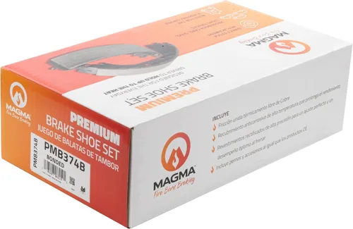 Vista 4 de MAGMA Fire Born Braking Premium PMB374B Zapatas de freno consolidadas, traseras
