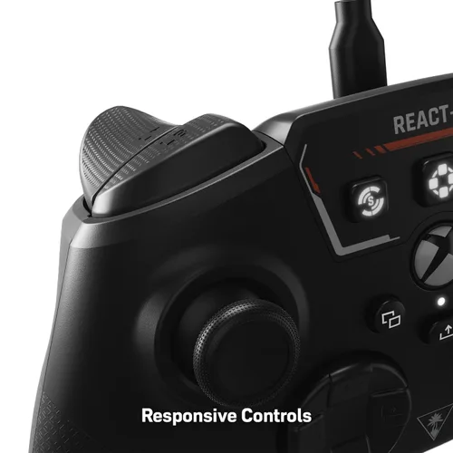 Vista 9 de Turtle Beach REACT-R Controller Wired Game Controller Xbox Series X, Xbox Series S, Xbox One & Windows Audio Controls, Mappable Buttons, Textured