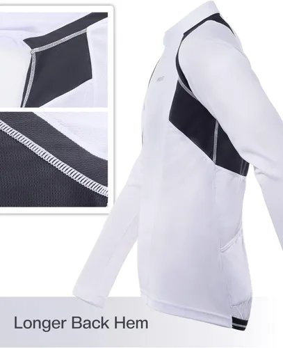 Vista 3 de ARSUXEO Camisetas de ciclismo de media cremallera para hombre 6031