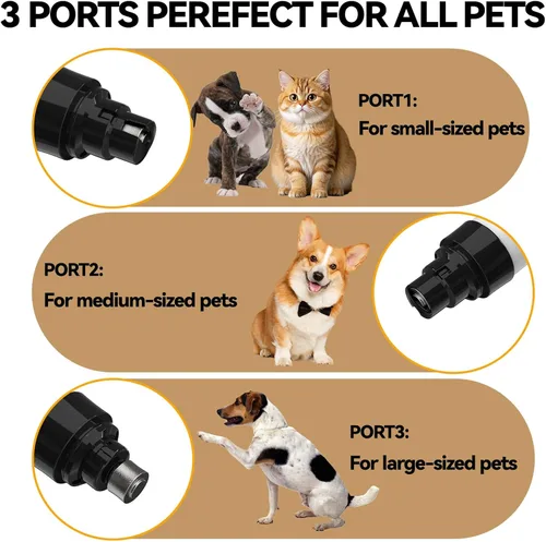 Vista 4 de Upgraded Dog Nail Grinder Cordless with 2 Speeds for Pets