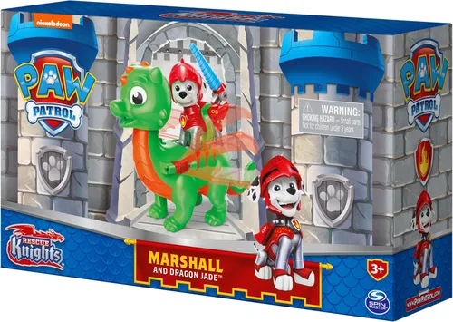 Vista 8 de Paw Patrol, Rescue Knights - Juego de figuras de acción de jade Marshall y Dragón, juguetes para niños a partir de 3 años