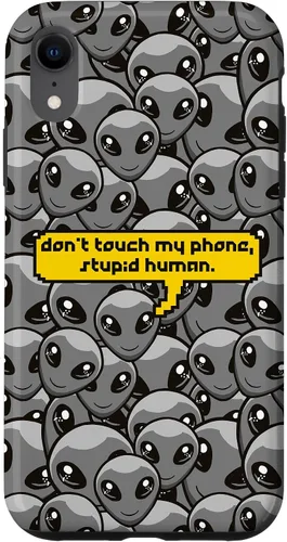 Vista 25 de Alien Dont Touch My Phone Stupid Human Funny Space Lover Case for iPhone 17