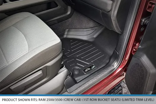 Vista 3 de SMARTLINER Juego de alfombrillas personalizadas de 2 filas compatibles con Ram 2500 2019-2025