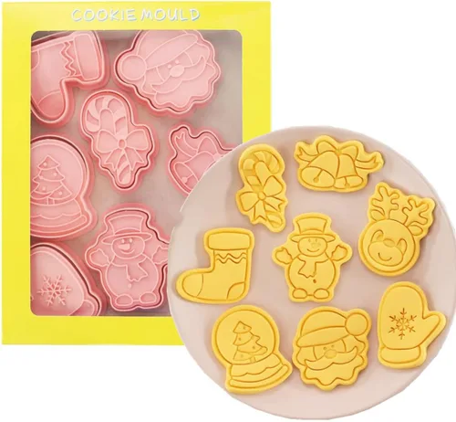 Vista 9 de Juego de 8 moldes de galletas de astronauta para hornear, moldes de galletas alienígenas, juego de moldes de galletas de meteoritos y herramientas