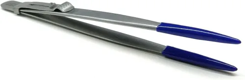 Vista 2 de Pinzas de punta de PVC con bloqueo de punta fina de goma suave con punta deslizante de 6-1/4 "Pinzas/herramienta de joyería/puntas de pinzas tienen