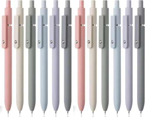 Vista 12 de Mr. Pen - Bolígrafos de gel retráctiles, paquete de 6, barriles de color degradado, bolígrafos de gel negros, secado rápido, punta fina de 0.02