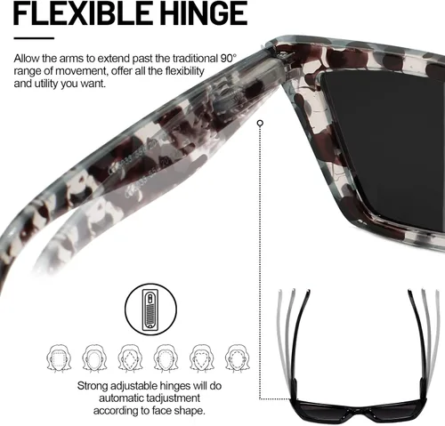 Vista 5 de Polarized Sunglasses for Women UV Protection Sun Glasses Outdoor