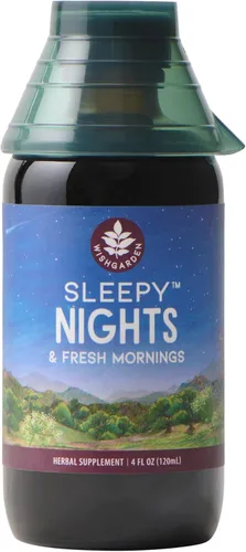 Vista 8 de WishGarden Herbs Sleepy Nights Suplemento de hierbas para dormir, pasiflor, lúpulo y Scullcap, gotas naturales para ayudar al sueño, apoya el ciclo
